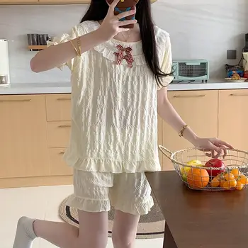 بيجامة صيفية للنساء أطقم بيجامات طقم بيجامات نسائي ملابس نوم بناطيل بيجاما شورت نسائي ملابس داخلية لصالة النوم 2