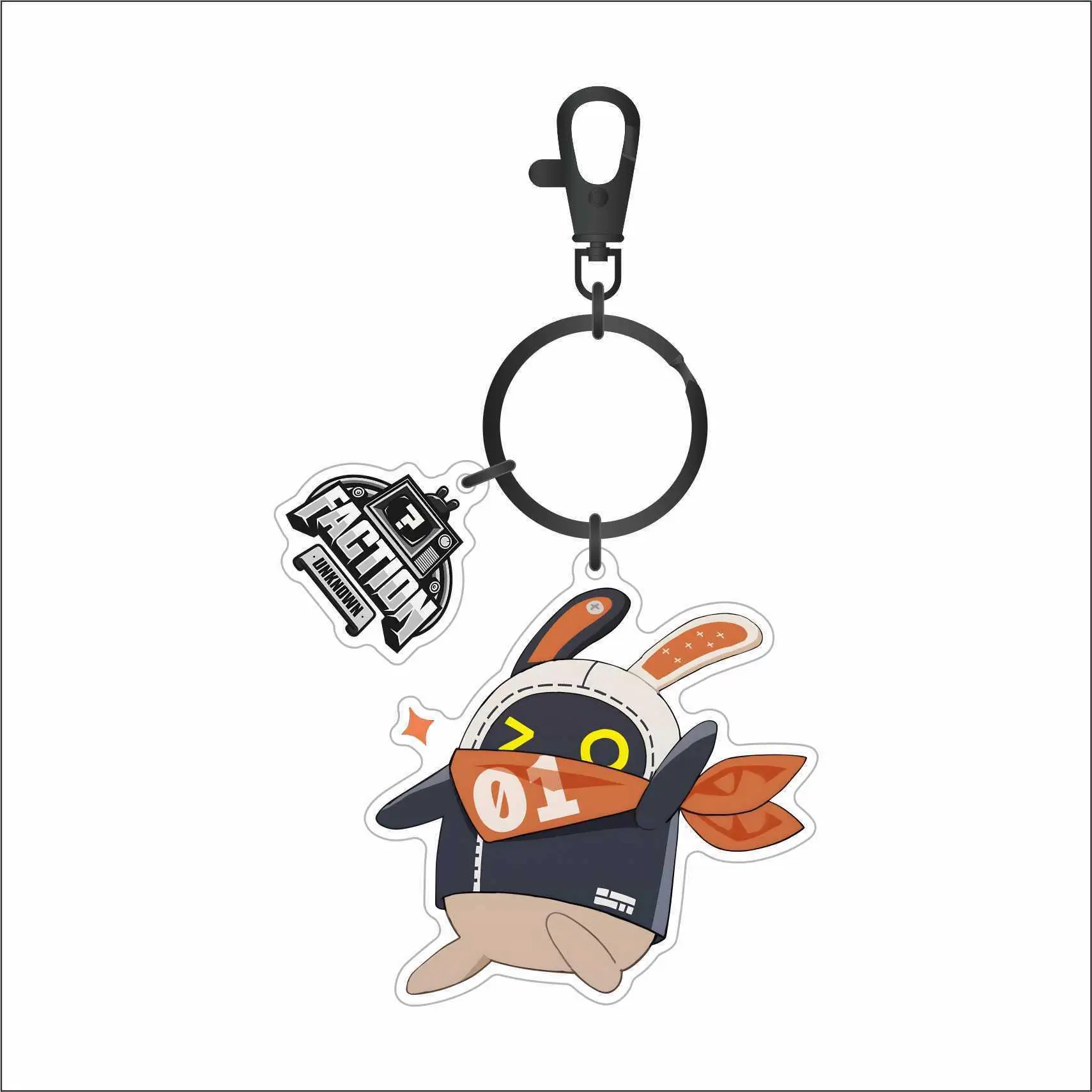 Anime Keychain Zenless Zone Zero ZZZERO Bangboo Nicole Anton Ivanov Acrylic Key Chain Keyring Strap Figure Cosplay Accessories Gifts