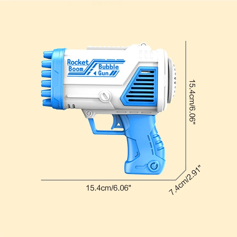 Rocket Boom Bubble Toy Electric Bubble Maker for 6
