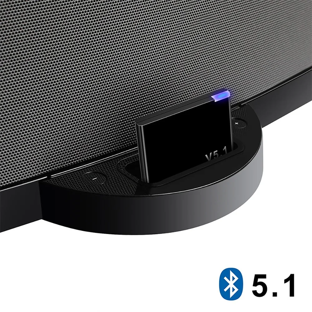 Bluetooth 5.1 audio receiver A2DP 3.6cm I-WAVE IPod 30 Pin USB dongle music wireless adapter for car PC TV headphones