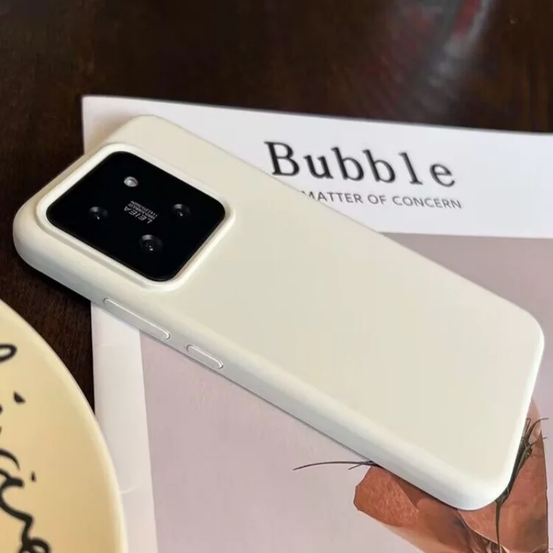 Candy Color Liquid Silicone Bumper Phone Case - Original Matte Shockproof Soft Back Cover