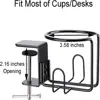 Clip-on Table Cup Holder Metal Cup Holder Drink Cup Holder, Large Tabletop Cup Holder, Table Cup Holder, Clip-on Cup Holder 5
