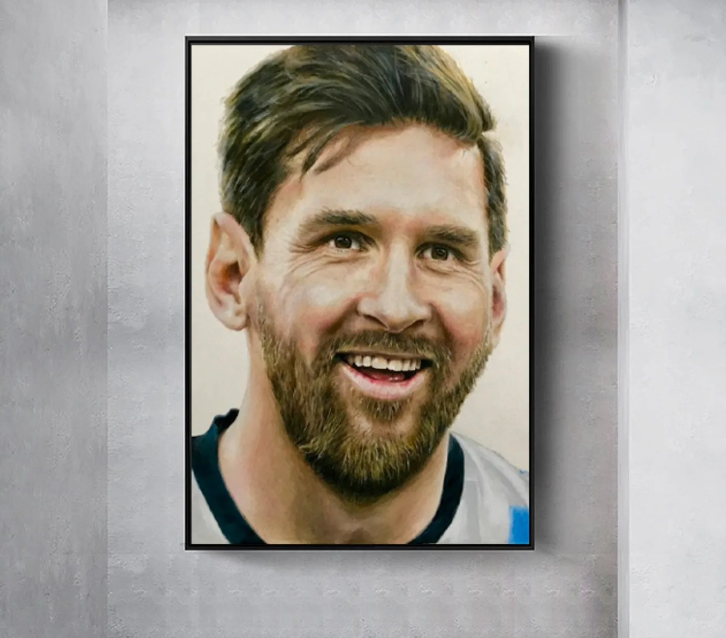 Lionel Messi And Cristiano Ronaldo Play Chess Poster or Canvas