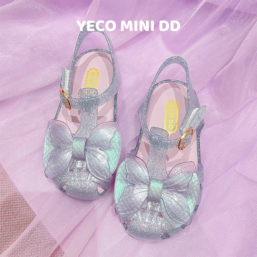 Kids Sandals Children Sandals Beach Shoes Fashion Children Little Mermaid Sandals for Girls Ariel Princess Party Dress Up Baby Jelly Shoe Holiday