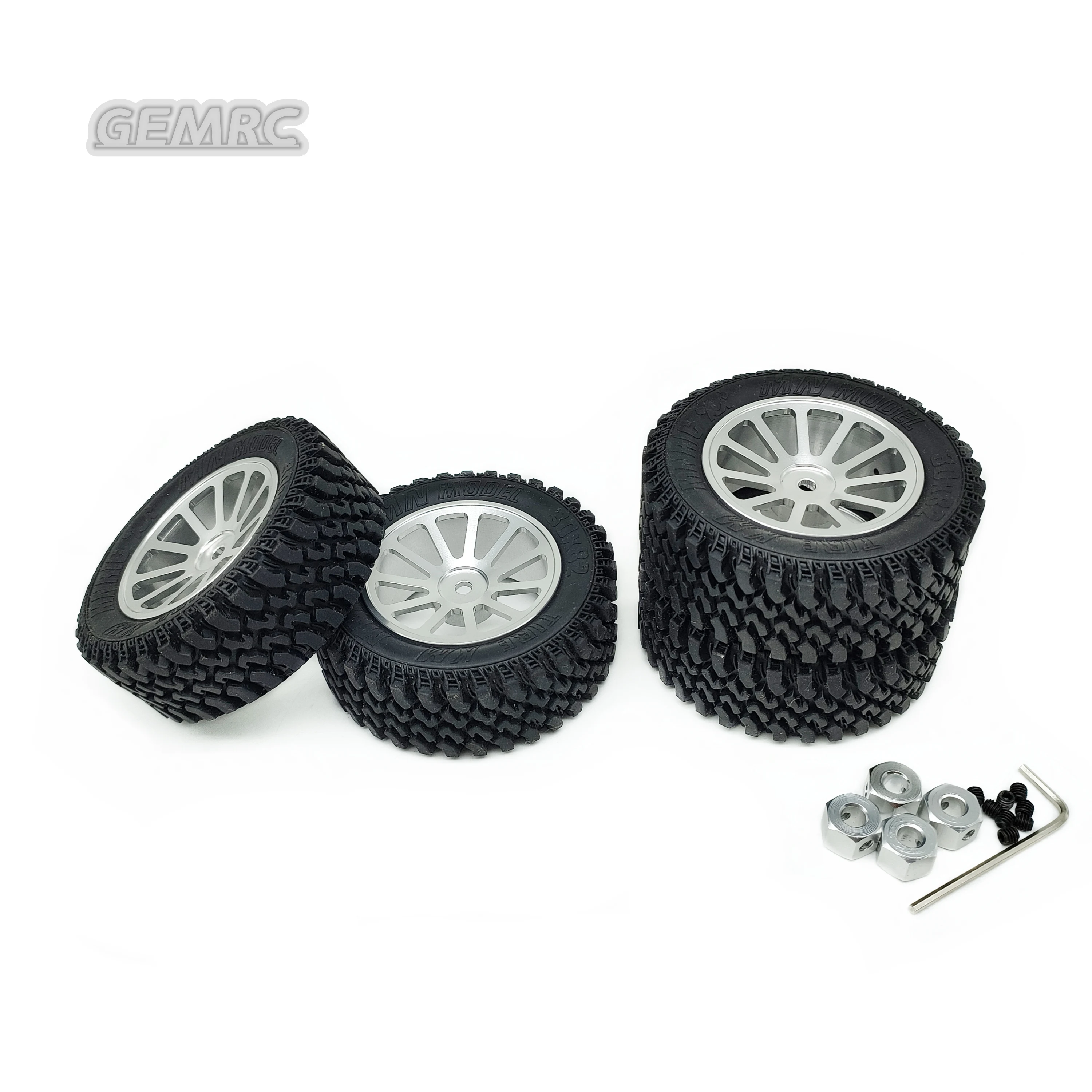 4Pc RC Car Tires – 73mm Outer Diameter For C14, C24, B36, MN D90 & Other Models