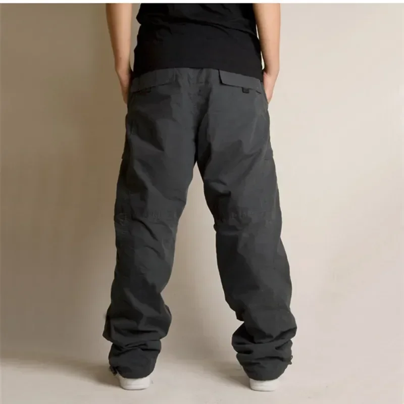 Winter Thick Fleece Casual Pants Men Cotton Hunting Tactical Baggy Cargo Pants Double Layer Plus Velvet Warm Thermal Trousers