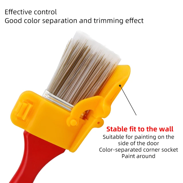 Brosse à peinture en latex Pro avec poignée, coupe-bordure, mur, plafond,  coin, outil de séparation des couleurs - AliExpress