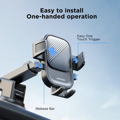 Joyroom Universal Car Mount Phone Holder with Suction Cup Base Dashboard Car Cell Phone Stand For iPhone Samsung Google Huawei - Image 4