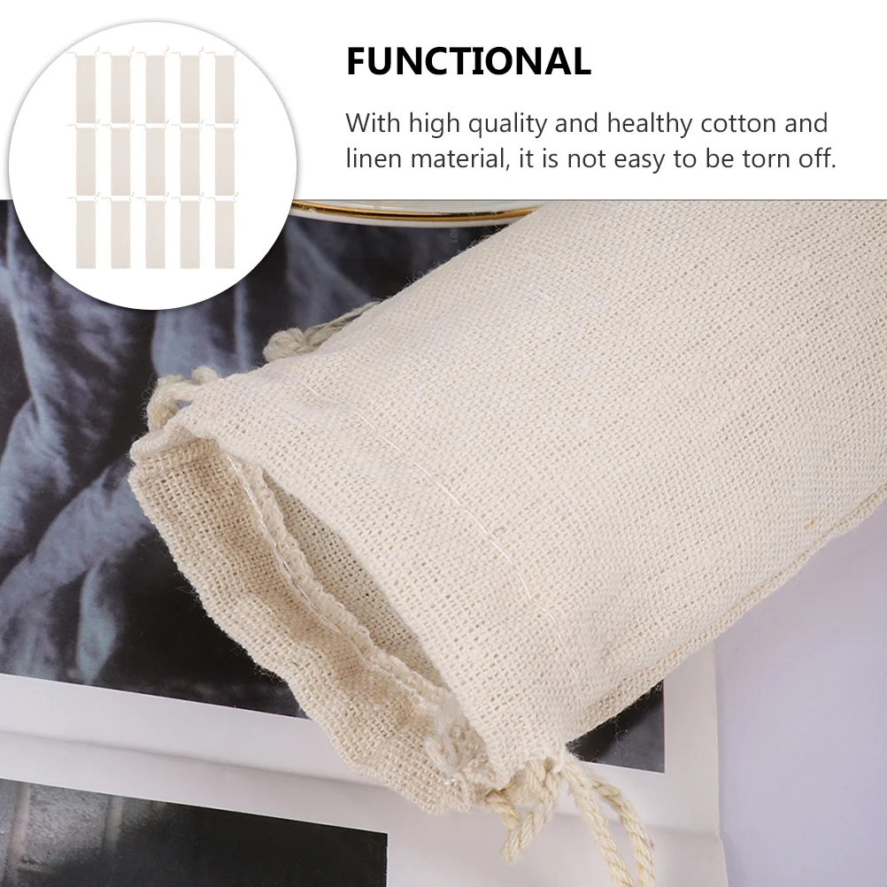 15 Pcs Straw Storage Bag Pouch Stainless Steel Straws Table Ware Beam Port Environment-friendly