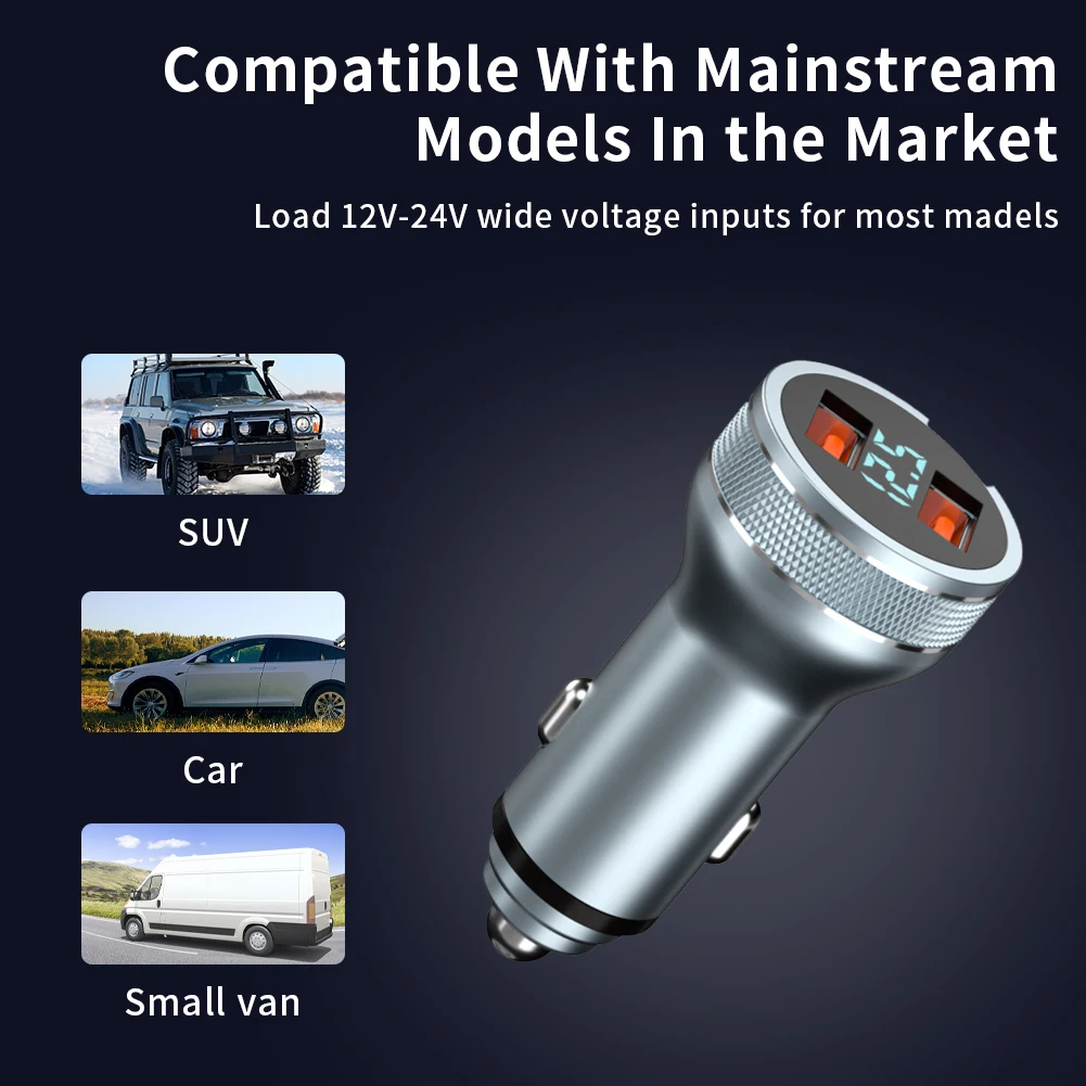 36W ڵ      PD Usb QC3.0   Led  ÷ 12-24V  12 ݼ 