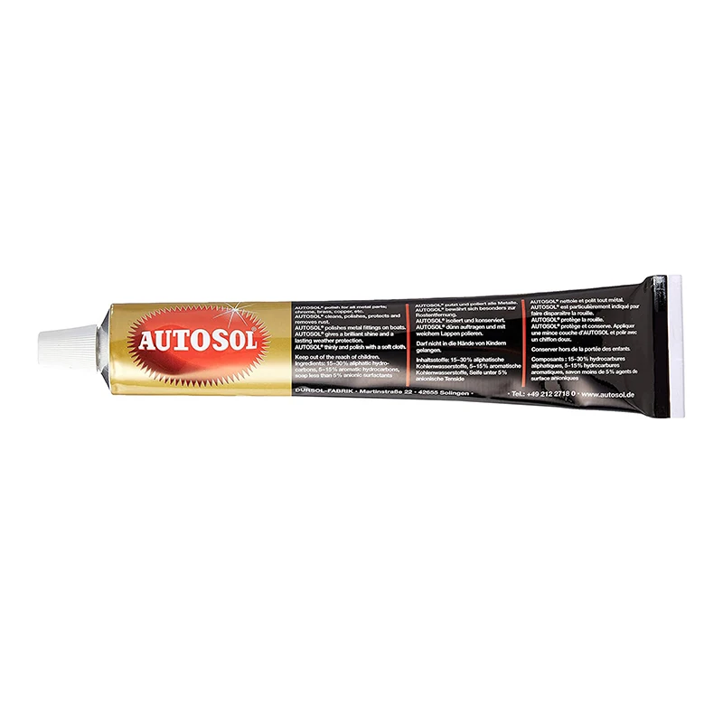 German High Quality Autosol Chrome Aluminium Meatl Polishing Paste 75ml  Scratch Remove Brass High Luster Polishing Wax - AliExpress