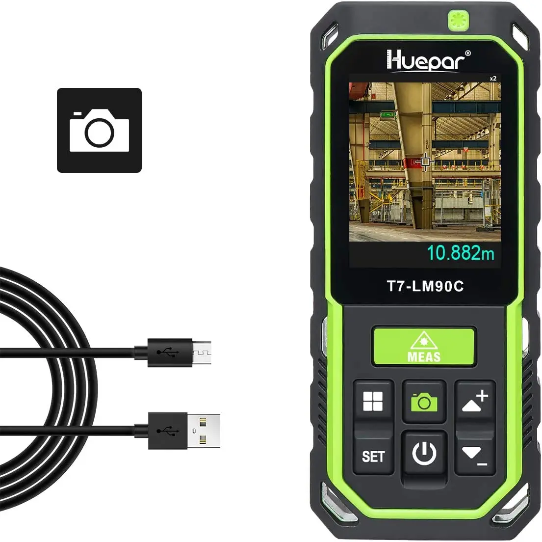 

Huepar LM90C USB Перезаряжаемый лазерный измеритель расстояния IP65 Водонепроницаемый и пыленепроницаемый