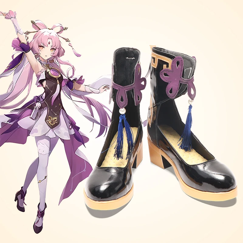 

New Game Cosplay Shoes Honkai Star Rail Fu Xuan Boots Halloween Aksesori Dibuat Sesuai Pesanan
