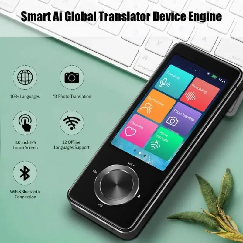 Language Translator M9 Language Translator Device 107 National Languages Intelligent Translator Real-time Voice Recording Text Translation Device