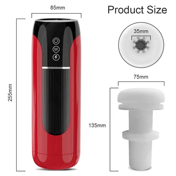 IPX7 Automatic Telescopic Male Masturbator Vibration Blowjob Machine Masturbation Cup Sex Toys for Men Adult Goods for Men 6