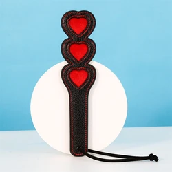 24cm Heart Slapper Paddle PU Leather Whips For Equestrian Riding Equestrian bat
