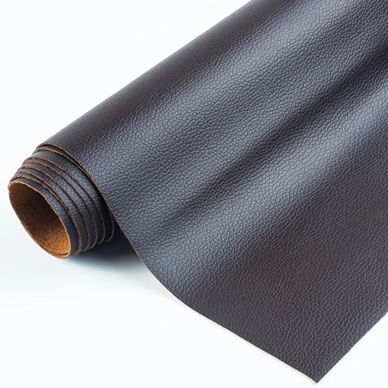 Premium Litchi Pattern Synthetic PU Leather Fabric for DIY Crafts and Sewing Projects, 20x30cm
