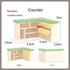 1:12 Dollhouse Miniature Furniture Coffee Maker Bookshelf Counter Table Model Electrical Model Decor Toy Doll Kitchen Ornaments 4