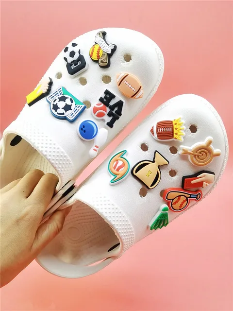 Kawaii Cartoon Pattern Shoe Charms Colorful Shoe Accessories Clog  Decorations PVC Buckle Decor Fit Bracelet Croc Pins Kids Gifts