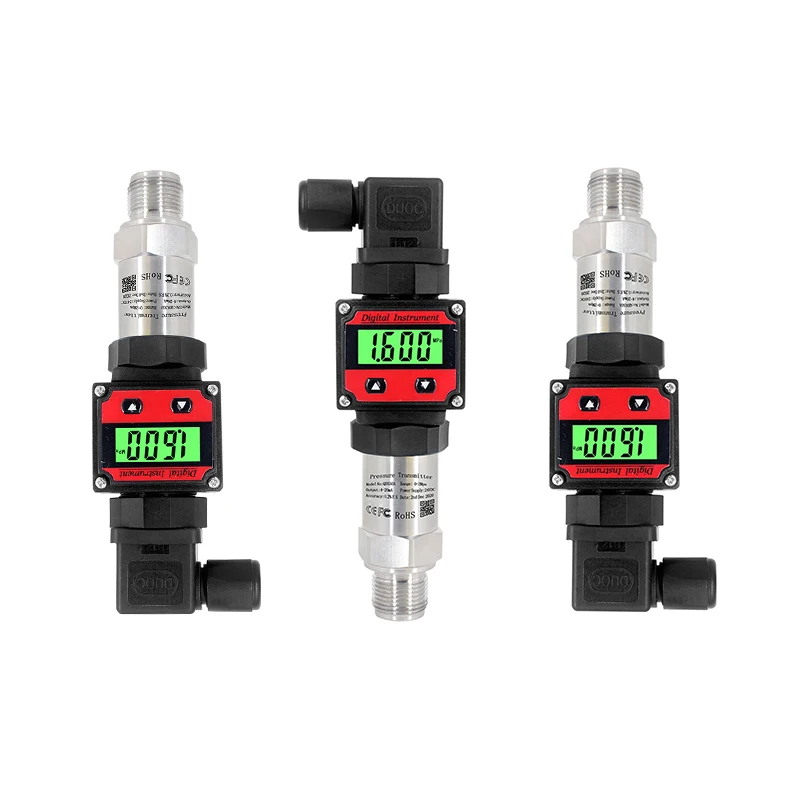 Pressure Transmitter Digital Display -1bar-0bar-1000 bar 10bar Transducer 4-20mA RS485 M20*1.5 LCD Hersman Pressure Sensor pressure sensor