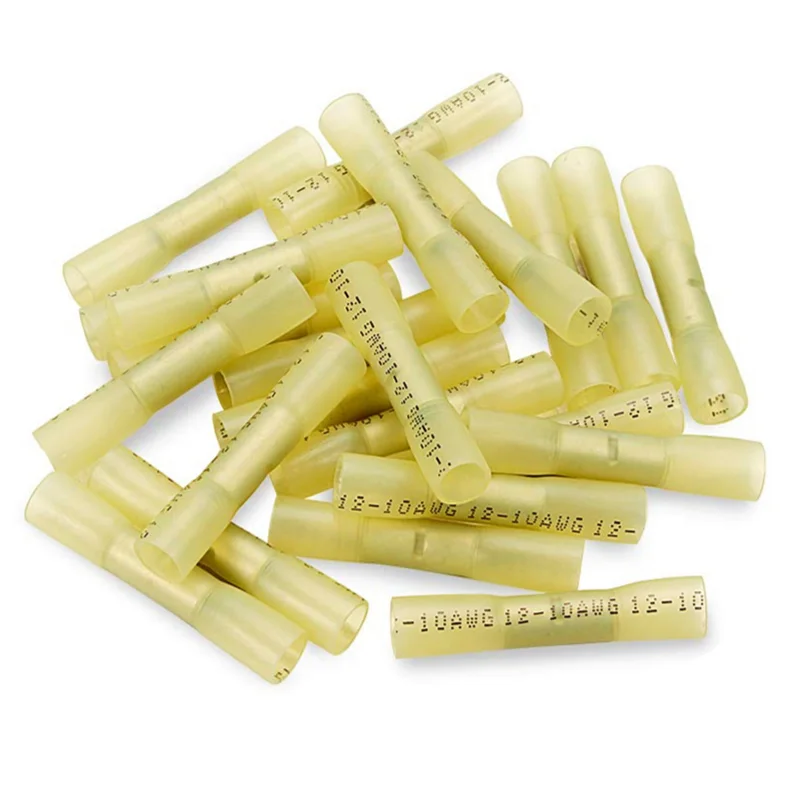 50/200PCS 와이어 크림프 커넥터 구색 열 수축 버트 터미널 절연 인감 방수 전기 자동차 액세서리