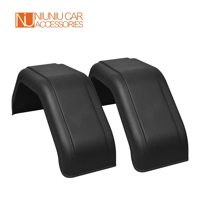 

2PCS Trailer Plastic Mudguard Fender Cover For Single Wheels 14”~15” RV Parts Camper Caravan Accessories