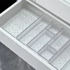 4/7PCS Acrylic Desk Drawer Organizers Set Clear Cosmetic Storage Box Makeup Organizer Transparent Storage Bin Bathroom Organizer 4