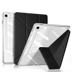 Enhanced Tablet Case with Pencil Slot and Trifold Stand - Tab S7 FE 12.4inch (Black)