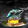 3.5 Pass Remote Control Airplane USB Charging Helicopter with LED Light Wireless RC Aircraft Birthday Toy Children Birthday Gift 3