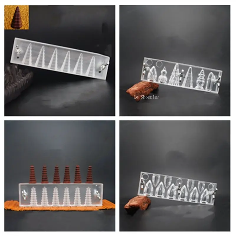 Reflow Tower Incense Making Mold Acrylic Incense Mold Backflow Burner Aromatherapy Meditation