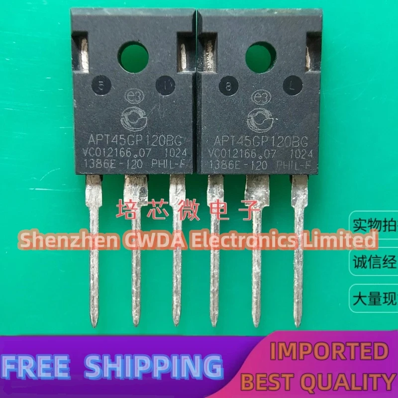 

10PCS-20PCS APT45GP120BG TO-247 IGBT 1200V 100A In Stock Can Be Purchased