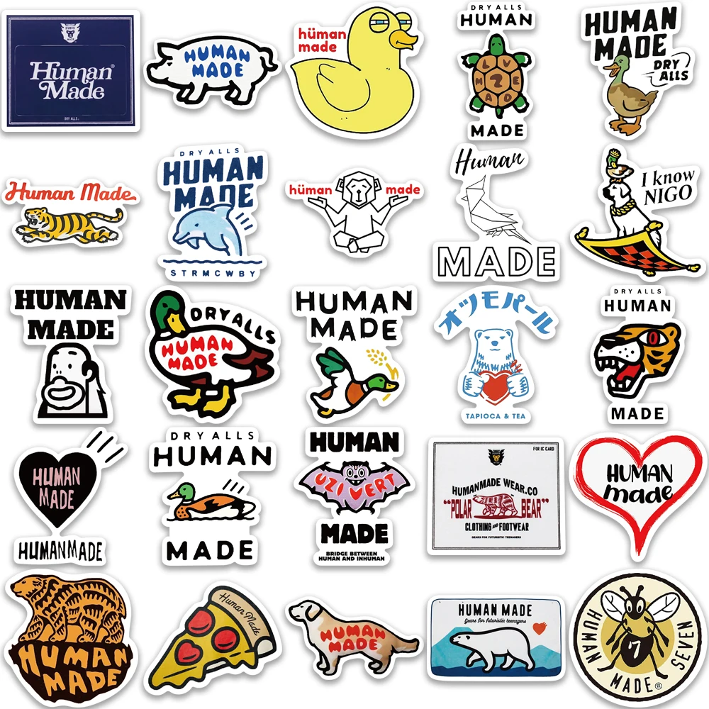 

10/25/50PCS Human Made Cool Stickers Vintage For Notebook Luggage Motorcycle Laptop Refrigerator Decal kids Toys