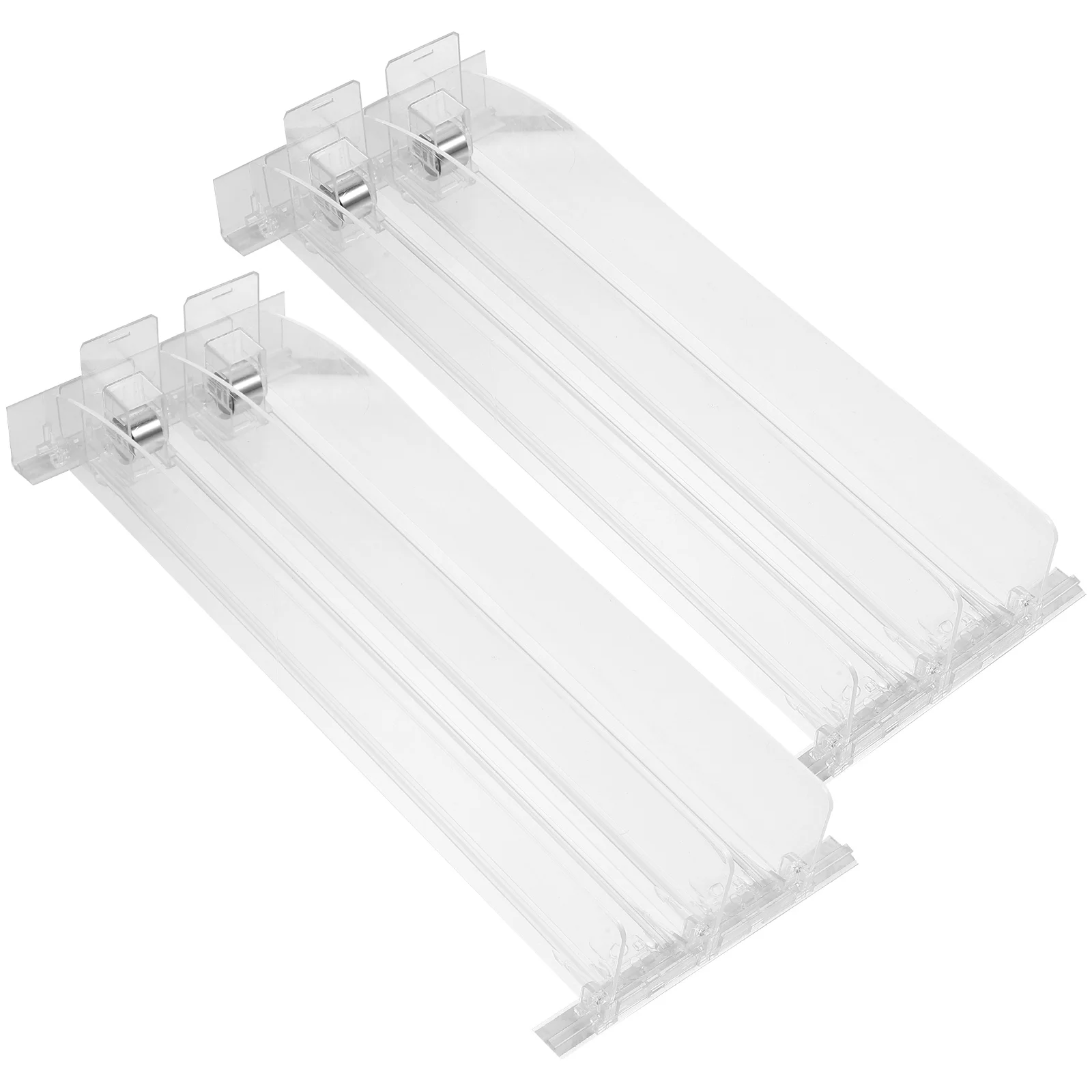 

2 Pcs Shelf Pusher Soda Dispenser for Fridge Machine Drink Organizer Shelves Automatic Holder Refrigerator