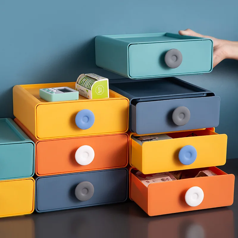 

Настольная коробка для хранения, многослойная стандартная коробка большой емкости для канцелярских принадлежностей, коробка для хранения ...