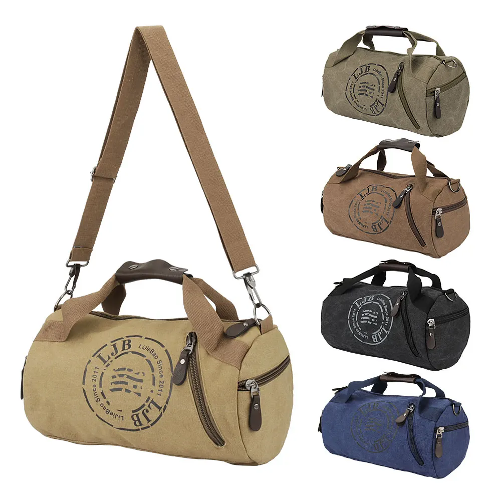 

New Multifunction Outdoor Sport Bag Durable Handbag Men Women Fitness Outdoor Sporting Training Gym Bag Canvas Cylindrical