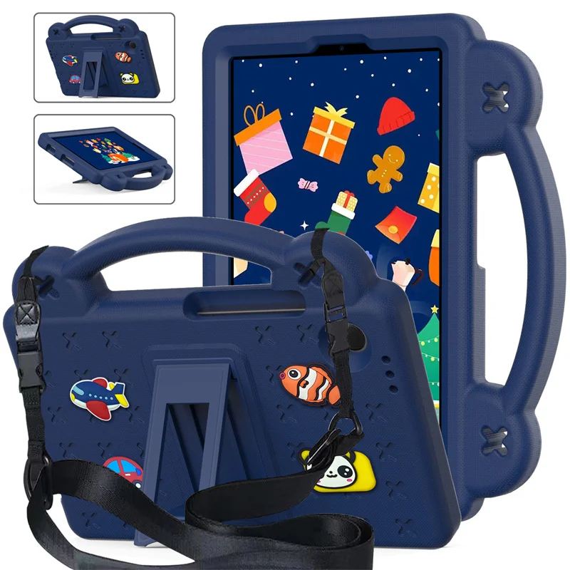 Eva Shockproof Tablet Cover For Kids Shockproof Case para Samsung Galaxy Tab a9 Plus Alça de Ombro 11 Pol 87 Pol 2023