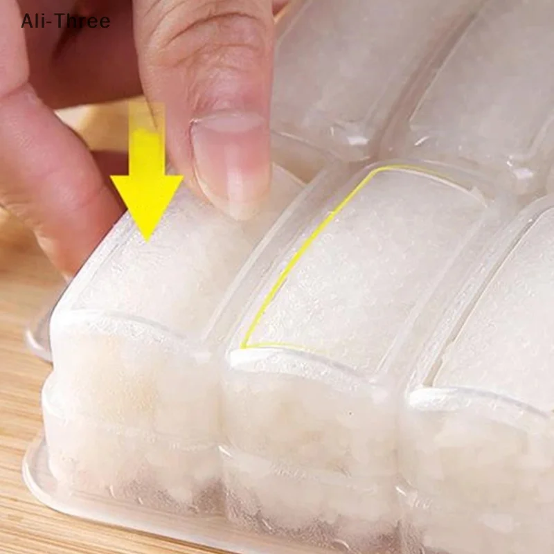 5/10칸 쌀밥 틀 스시 논스틱 압력 보관함 도시락 도구 DIY 홈키친 투명 오니기리 틀