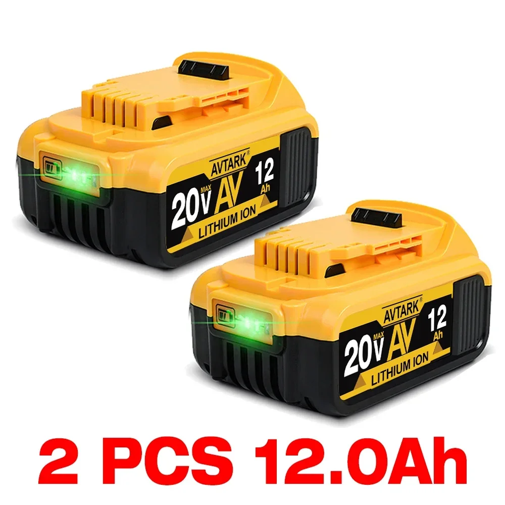 DCB200 20V Battery Compatible dewalt power Tools 18V 12Ah rechargeable electric tool Lithium batteries 20V 18Volt 18v 12Ah power tool battery