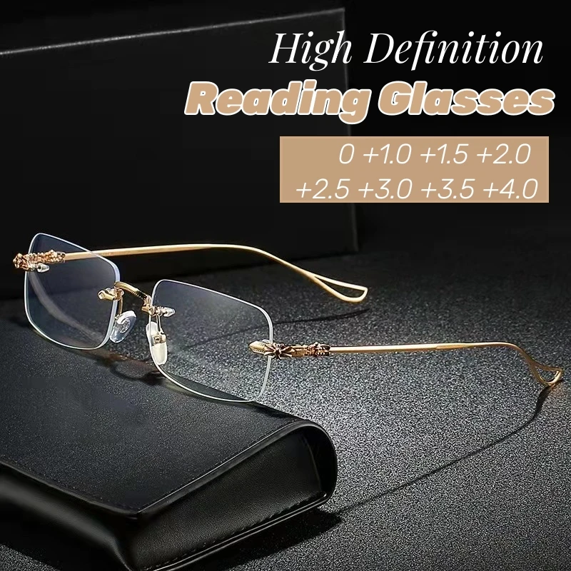 

High Quality Anti Blue Light Presbyopia Eyeglasses Fashion Clear Lens Reading Glasses Women Men Unisex Farsight Eyewear Diopter