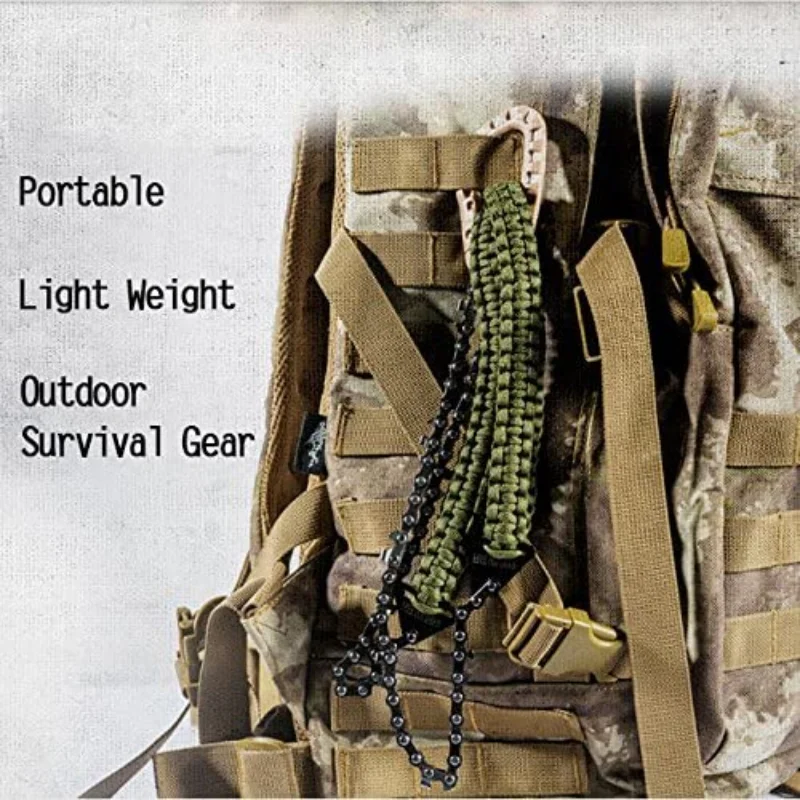 Pocket Chainsaw with Paracord Handle 6