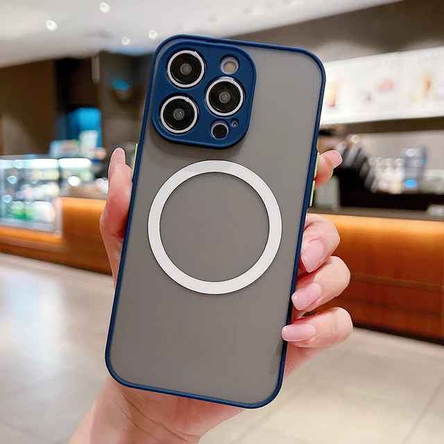 Funda magnética de carga inalámbrica para iPhone 14, 13, 12 Pro