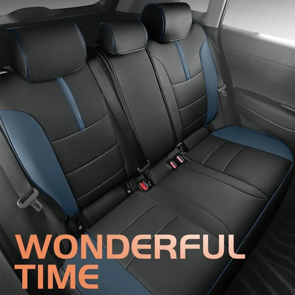 Toyota Rav4 Hybrid 2025-2020 용 시트 커버, Nappa 가죽 전면 후면 카시트 쿠션 팔걸이 커버 인테리어 장식