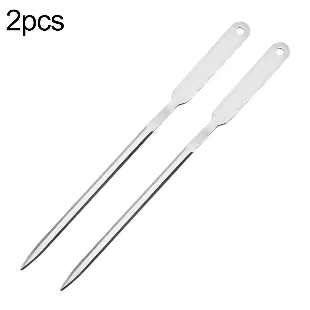 2pcs Metal Silver Steel Portable Letter Opener Professional Office Equipment Envelope Cutter School Useful Stationery