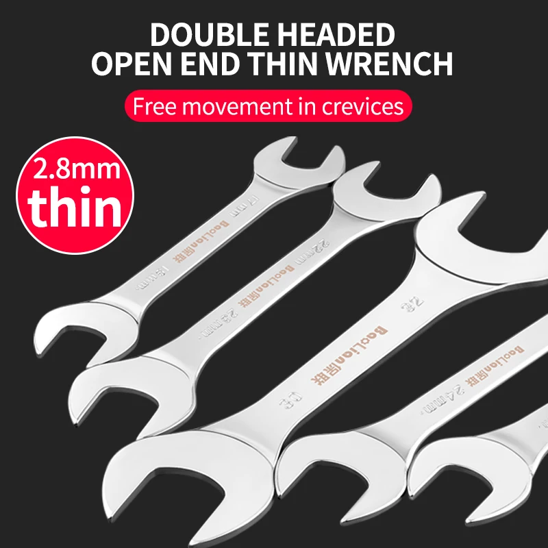 

Dual-purpose Open Wrench 6-32mm Auto Repair Hardware Hand Tools Flare Nut Line Wrench Set For Removing Flare Nut Line Wrench