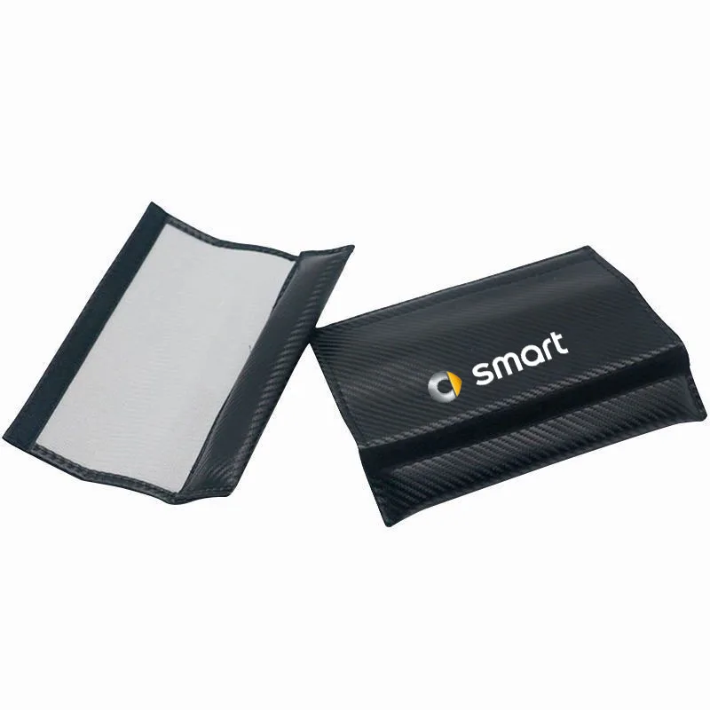 2Pcs Carbon Fiber Car Seat Belt Shoulder Cove for SMART 451 453 Fortwo Seat  Belt Padding Protector Cover Interior Accessories - AliExpress