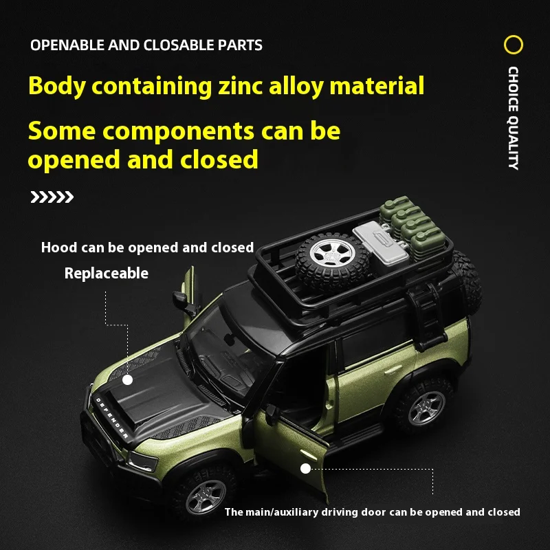 CCA 1:43 Land Rover Defender 110 Alloy Model Car Diecast
