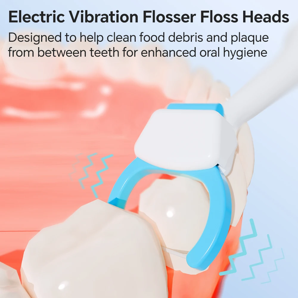 Compatible with Philips Sonicare Electric Toothbrush Handle Replacement Flosser Brush Heads, 20 Pcs Flosser Head for Teeth Clean