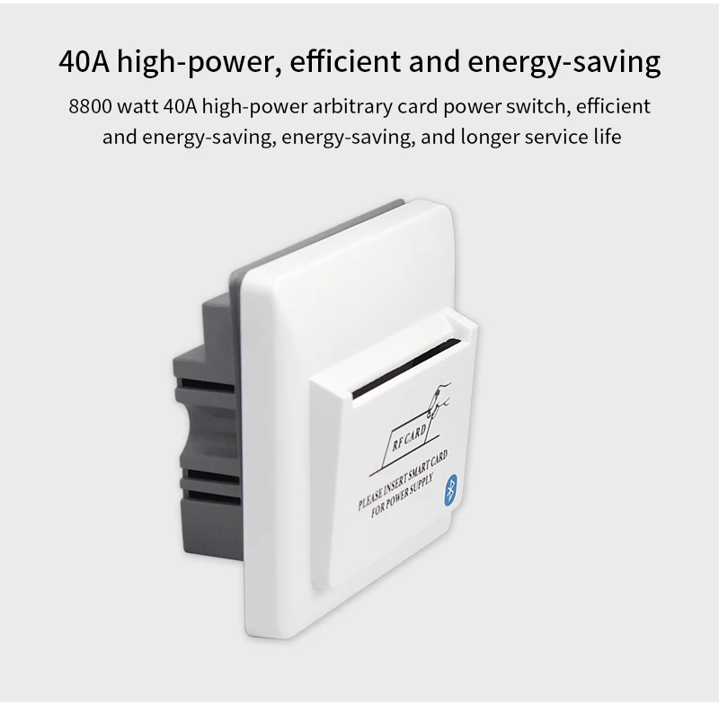 TTLOCK Bluetooth TTHotel Power Saver TTHotel Energy Saving Switch 13.56Mhz RFID