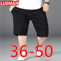 Men's Large Shorts, Jeans, Loose, Large, Black, Suitable for Men, Size 36-50.  Cargo Pants Men  Pantalon Homme джинсы мужские 1