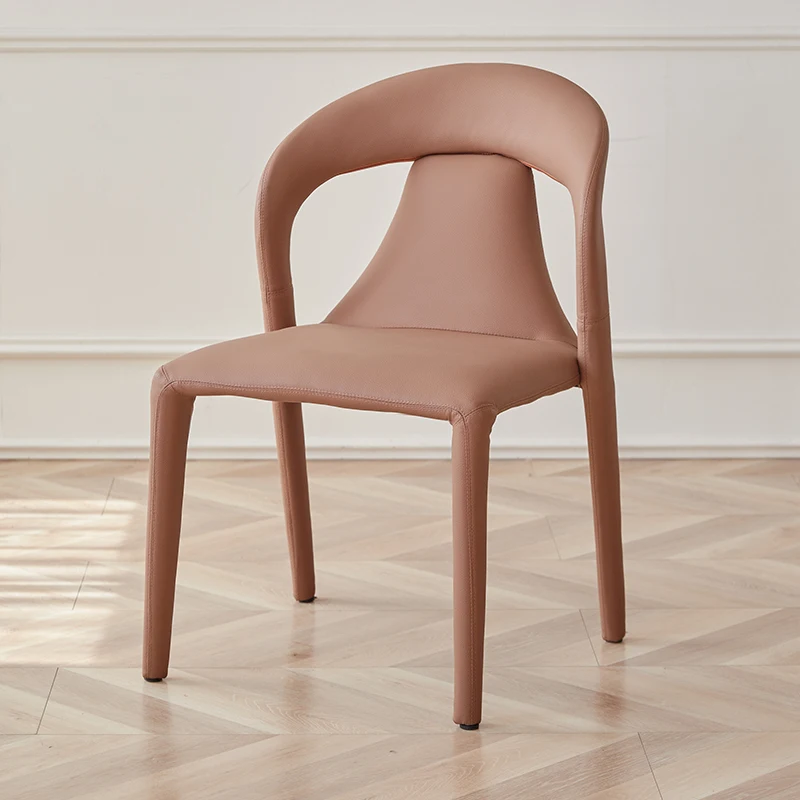 

Designer Cream Modern Dining Chair Luxury Dining Chair Game Office Beautiful Bedroom Restaurant Metal Cadeiras Home Furniture